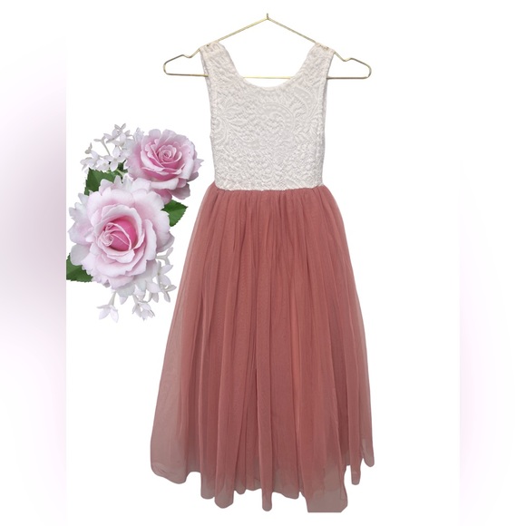 strapless open back dress Puff Sleeve Colorful Butterfly Princess Dress  marryshe